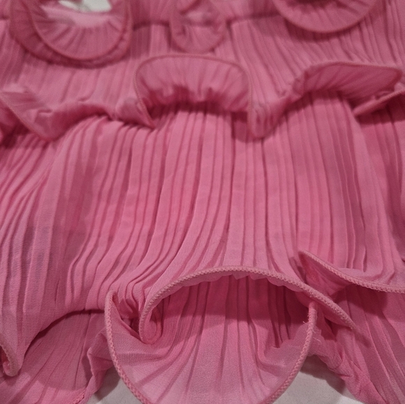 Lush Ruffle Pleated Wire Hem Crop Top New No Tag Xl. - Picture 7 of 12